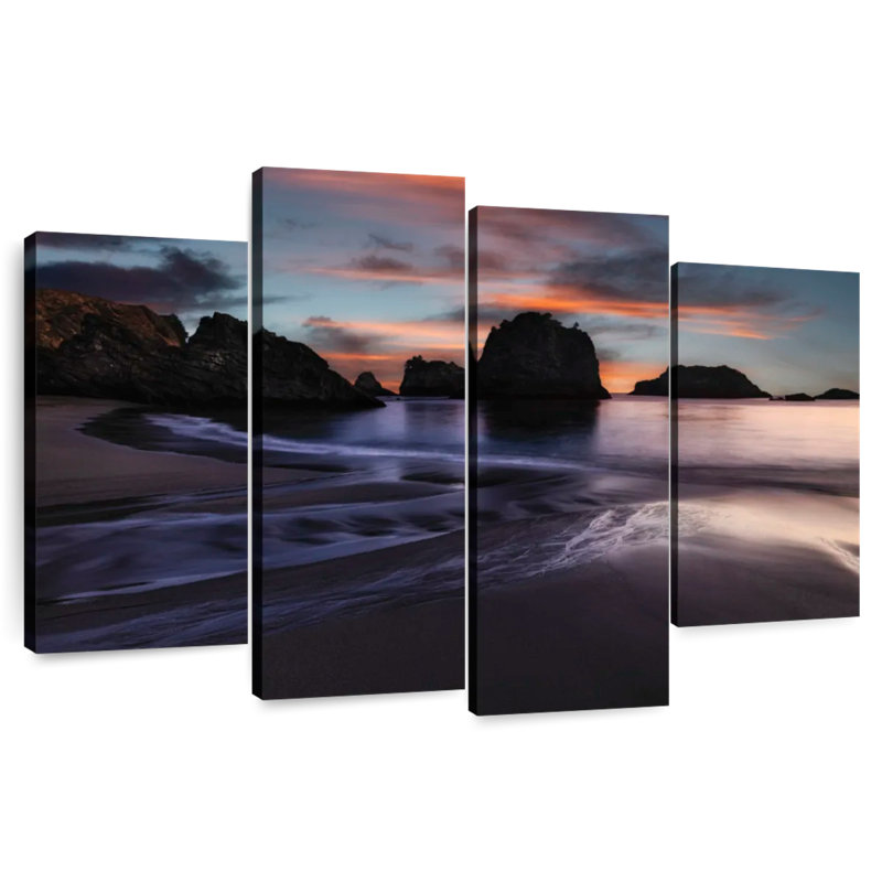 Gillard Sunset At Secret Gillard On The Oregon Coast, 22" H x 36" W