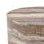 Table basse ronde en bois aggloméré à motif de pierres précieuses, 23,6 po de diamètre x 11,8 po de hauteur, matériau de salon en bois aggloméré. Convient aux salons de style industriel ou minimaliste.-393122782-390882433