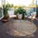 Machine Washable Indoor/Outdoor Xhevrie Chocolate Rug
