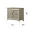 Table de chevet en bois manufacturé Nagham