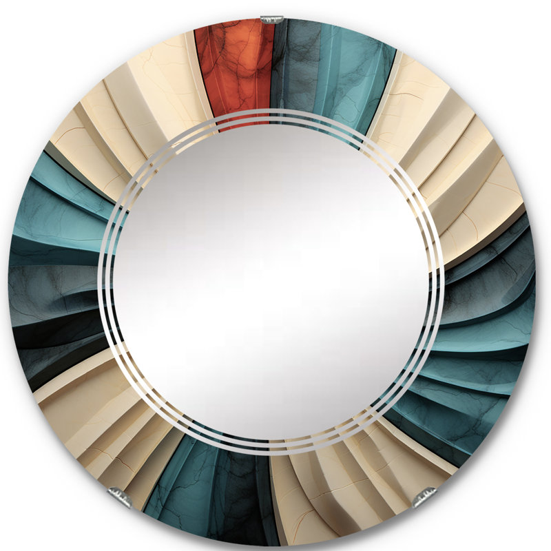 Colhaven - Miroir mural moderne rond, 24 po x 24 po