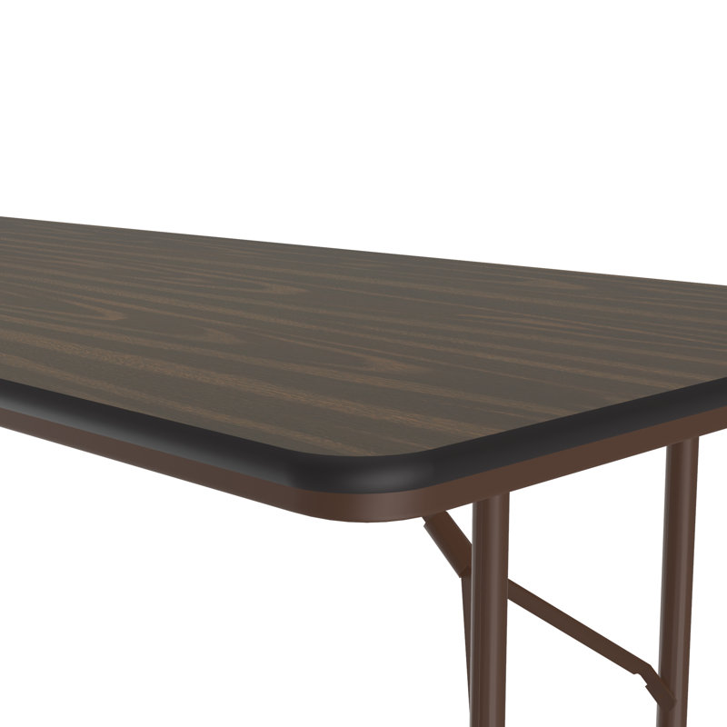Rectangular Adjustable Folding Table, 32" H x 48" L x 24" D, Navy