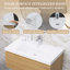 Meuble-lavabo moderne à rayures avec lavabo simple-1629074918