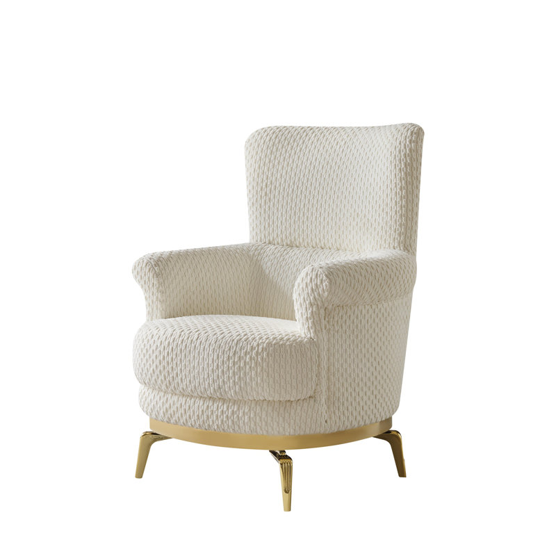 Chaise de style moderne, Crème ABS