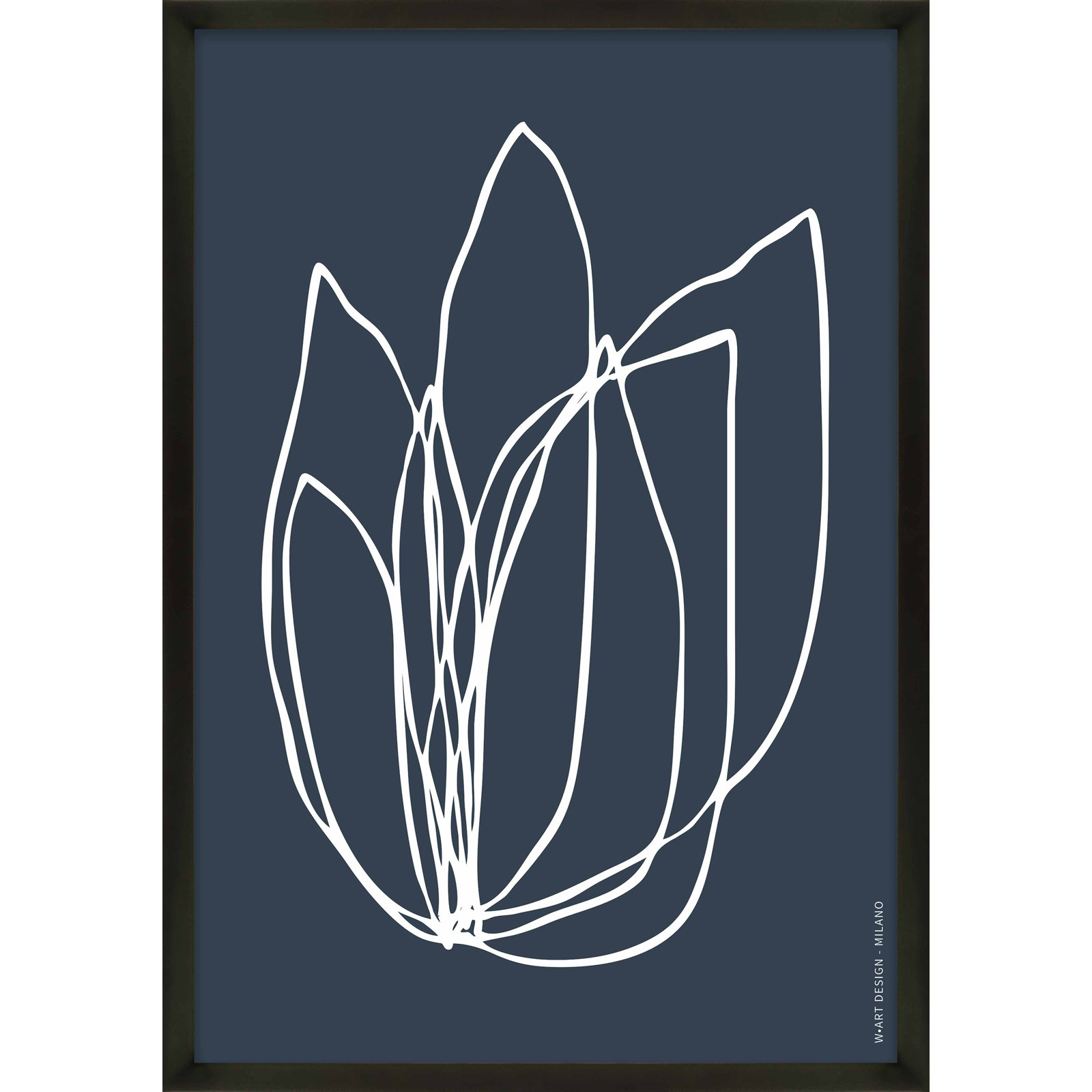 Tracings 2 by Romina Gadler, Black Framed Paper, 30" H x 21" W x 1.25" D