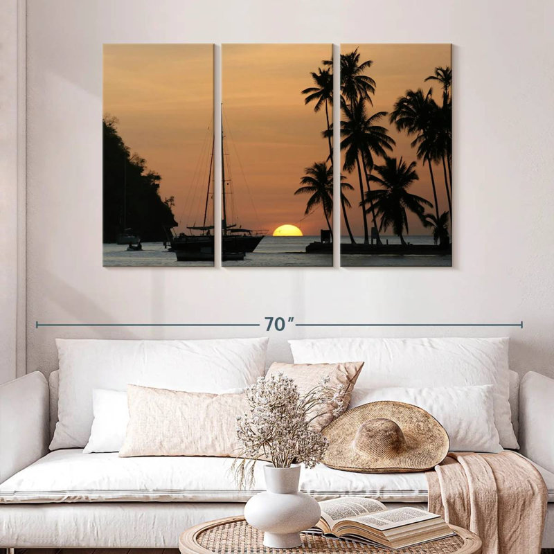 Senne Marigot Bay Sunset, 32" H x 50" W