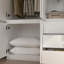Grande penderie 6 portes avec 3 tiroirs et 2 tringles suspendues, blanc (l 70,9 po x P 24,33 po x H 78 po)
