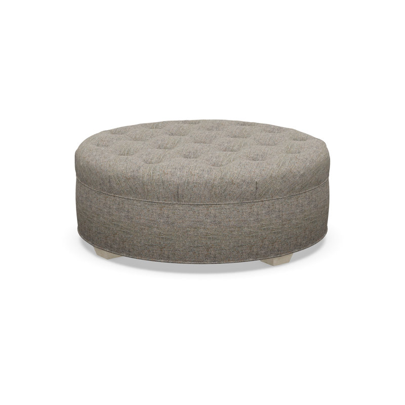 Round Ottoman, 2243-80, Sandstone