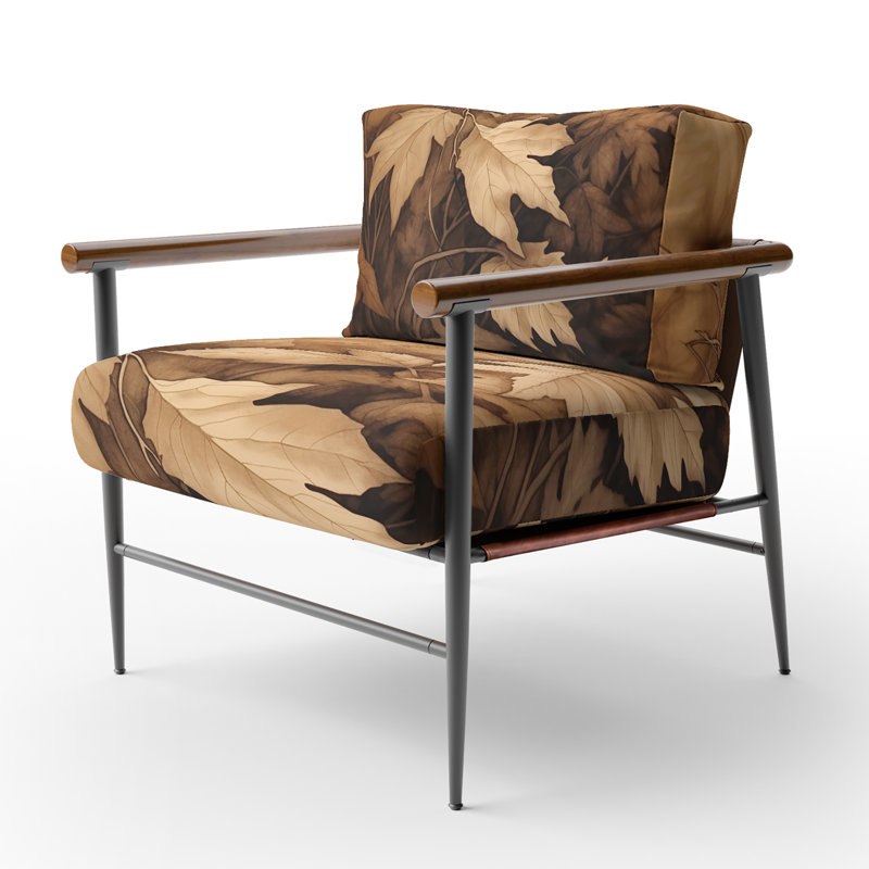 Fauteuil d'appoint rembourré Cristhian, Noir, noir, noir, noir