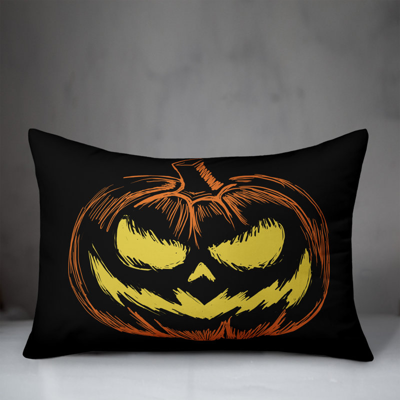  Coussin lombaire Spooky Jack-O-Lantern
