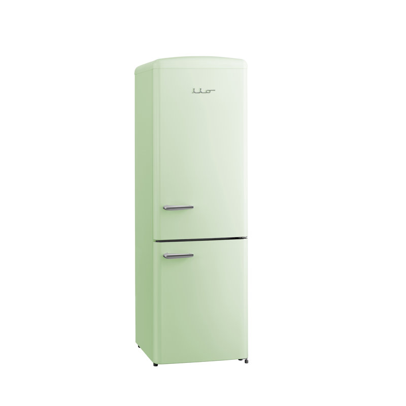 RR2 12 cu. ft. Retro Refrigerator Full Size Fridge Bottom Freezer Frost Free Multiflow 360°, Light Green