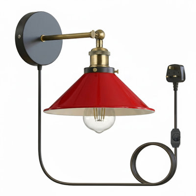 Plug-in Armed Sconce