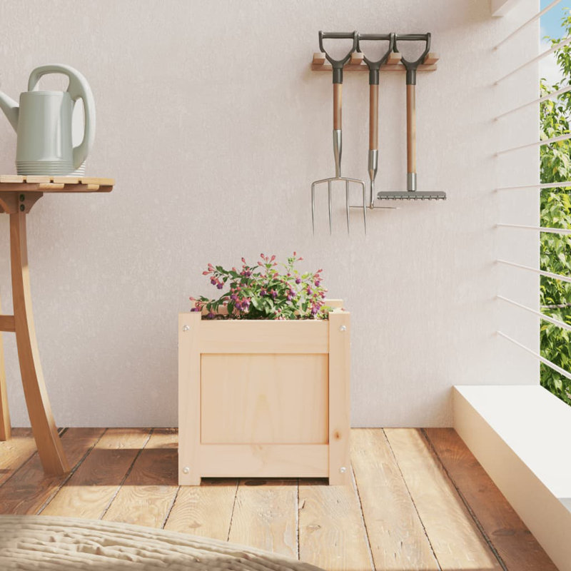 Bartolotti Wood Planter Box, Wood Pine