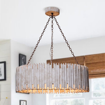 Lustre cylindrique unique / remarquable à 3 lumières Rudy