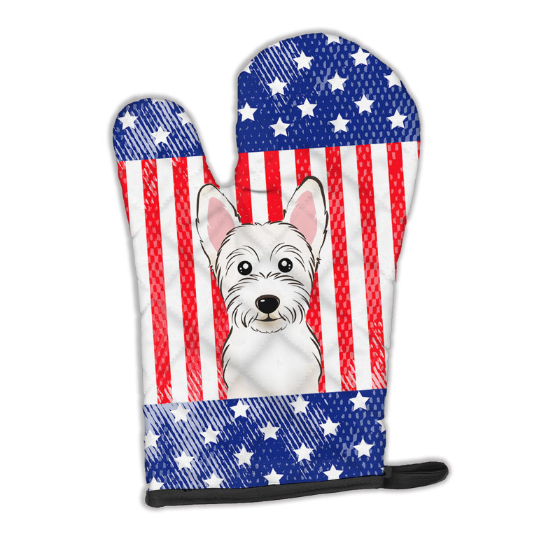 Westie pour trésors et four caroline American Flag
