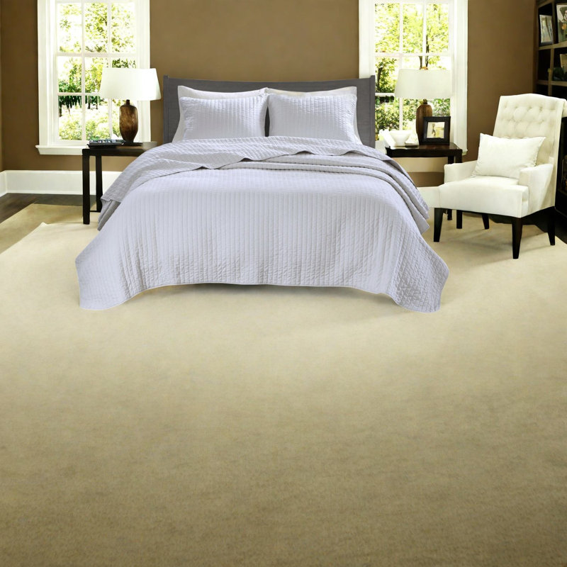 Ensembles de literie confortables en coton, courtepointe blanche, style maison de campagne
