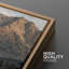 Western Cowboy River, scène de montagne, images de salon, impression sur toile, impression sur toile encadrée-132063781-132063784