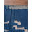 Blue | Beige Wool Handmade Abstract Indoor Area Rug Hand Knotted Rectangle-873807421