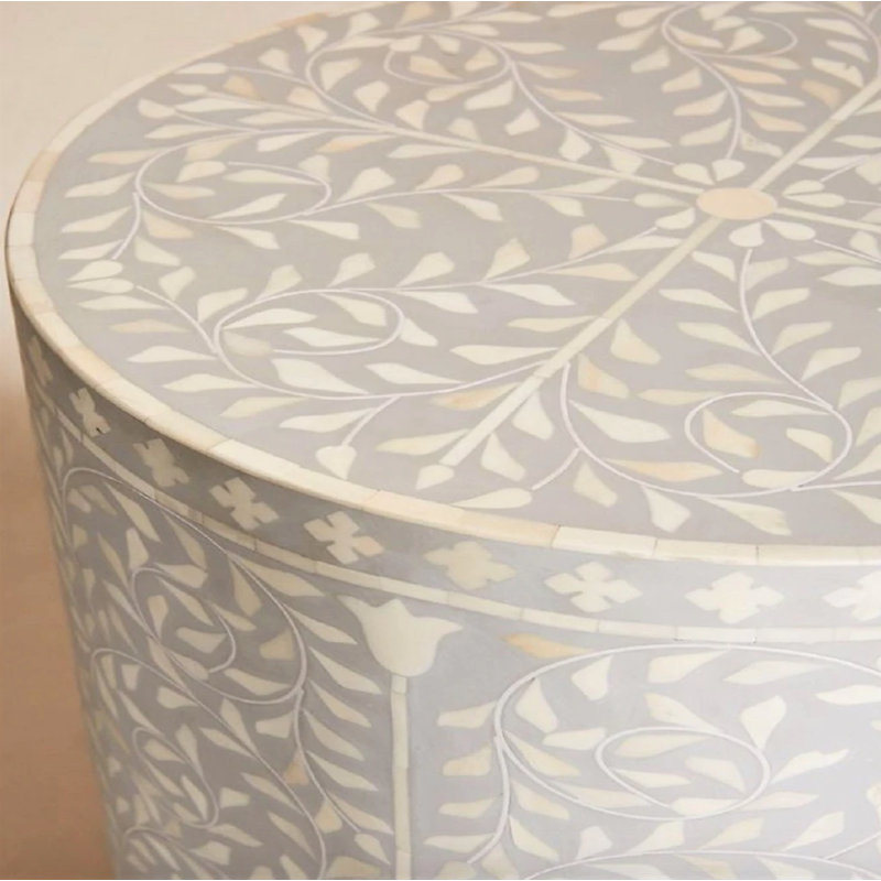 Solid + Manufactured Wood Accent Stool