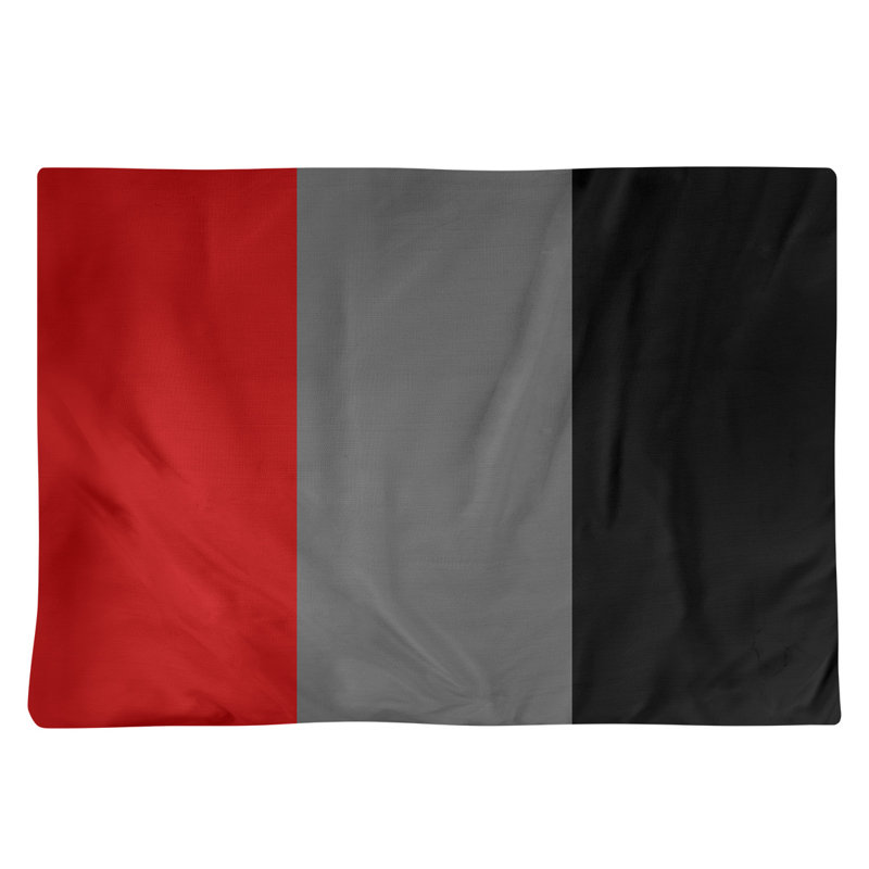 Récapitulatif de 18 po Ohio Football Nut, Écarlate / Gris / Noir, Sergé de coton