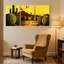 «Cactus Desert Cactus Sunset», ensemble de 3 reproductions d'art sur toile-1861884175