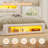 Upholstered Platform Bed Frame With Led Light, Storage Headboard And Footboard, No Box Spring Needed, White-982940147