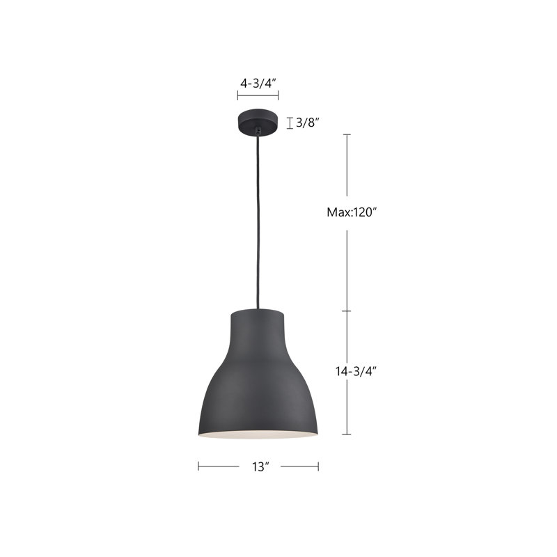 Cradle 1 - Light Pendant, Gray, 14" H x 13" W x 13" D