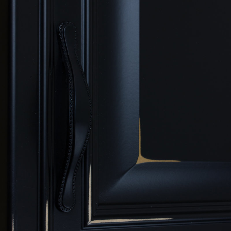 Beaded 3" Center Arch Pull Multipack, Matte Black