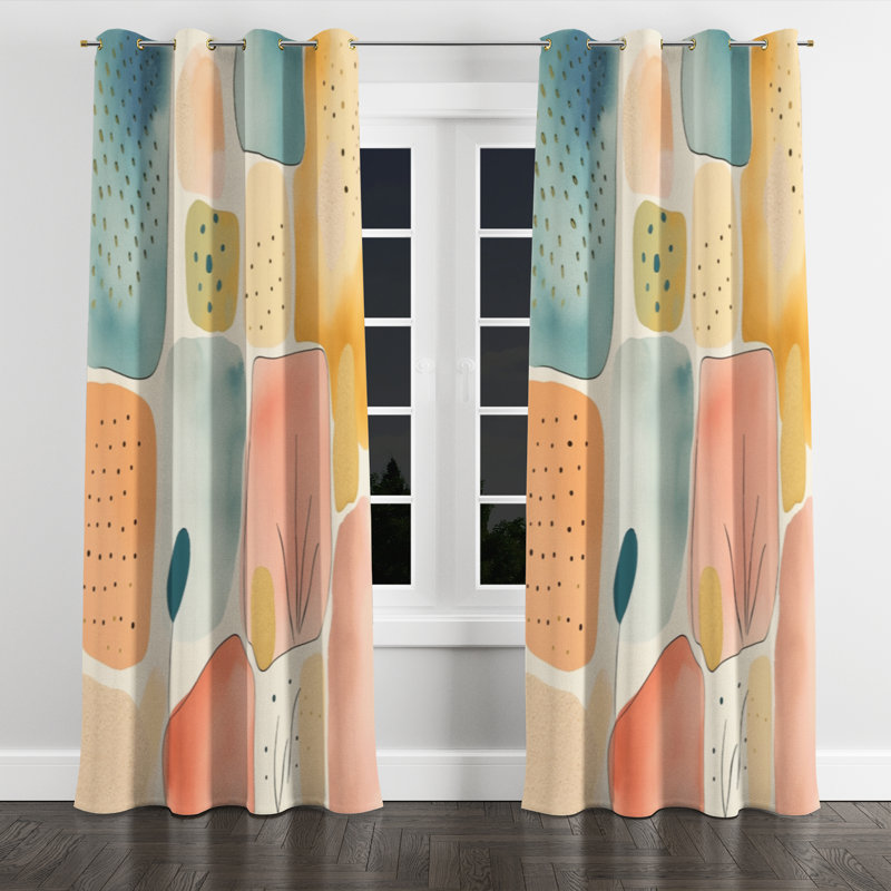 Aureana - Rideau à œillets moderne - Velours obscurcissant - 1 panneau, L 52 po x L 95 po, Œillets dorés