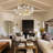 10 - Light 32" Gold Ceramic Ginkgo Chandelier for Dining Room