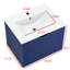 Meuble-lavabo simple avec plateau 23,62 po Kerstein