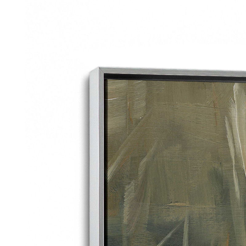 «Autumn Reeds II» par Ethan Harper, reproduction d'art, H 48 po x l 36 po, Silver, Floater Framed Print without Mat Canvas