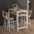 Compact White Oak Dining Set Mdf Modern Spaces Versatile Use