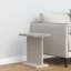 Table de bout à piédestal en marbre blanc 22 po