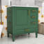 Ensemble de meuble-lavabo sur pied avec portes et tiroirs de rangement-411753080