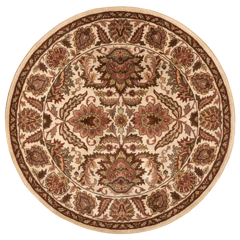 Hand Tufted Wool Oriental Rug, Round 8'