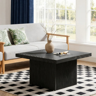 Square Coffee Table, 31.5-Inch Wood Center Table Cocktail Table