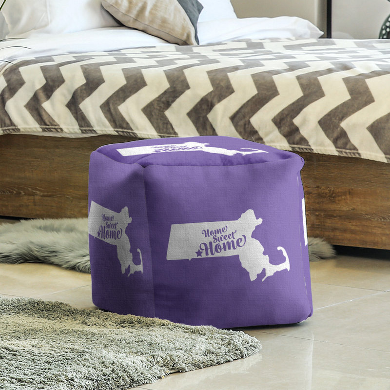Repose-pieds cubique the home springfield the massachusetts, Mauve