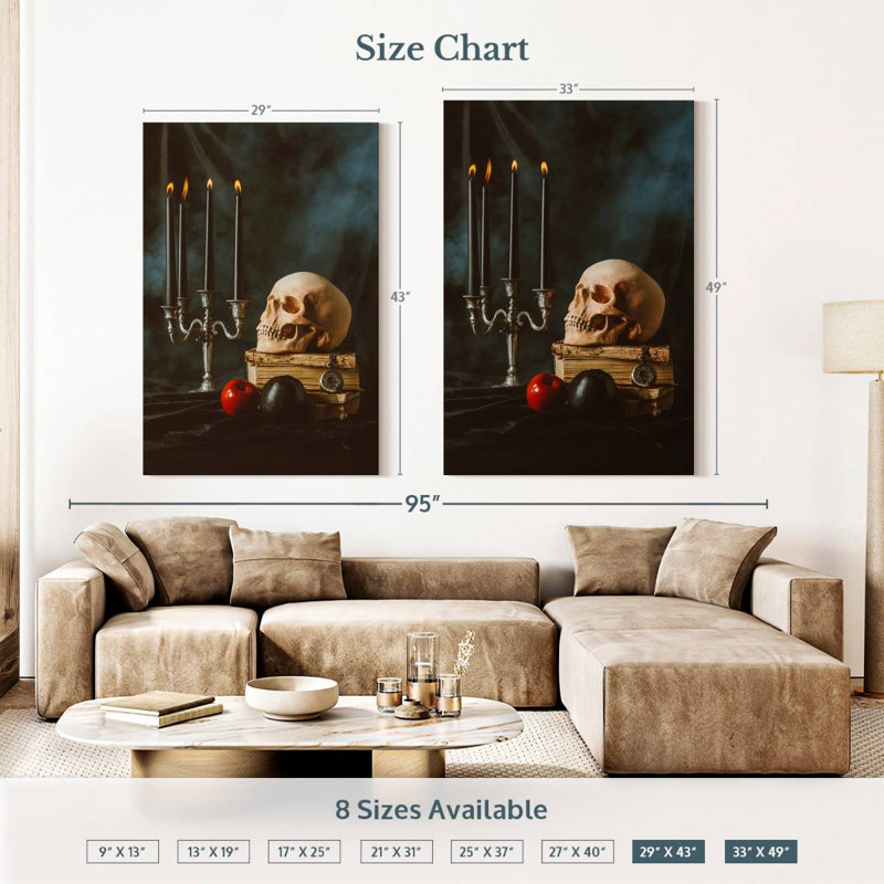 Hitzel Skull, 51" H x 34" W