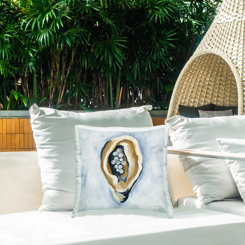 Coussin décoratif d'extérieur World Is Your Oyster