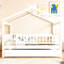 Lit double en bois avec lit gigogne simple-230049484
