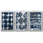 «Indigo Memory I», ensemble de 3 toiles encadrées-317244767-317244766