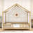 House Bed With Slats And Safety Railings-723540006-723540007