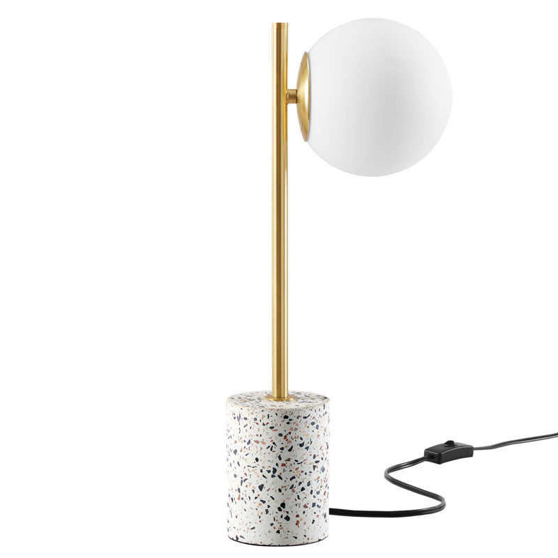 Logic Terrazzo Table Lamp In White