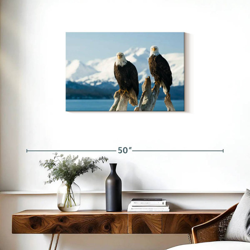 Brampt Bald Eagle Pair, 20" H x 30" W