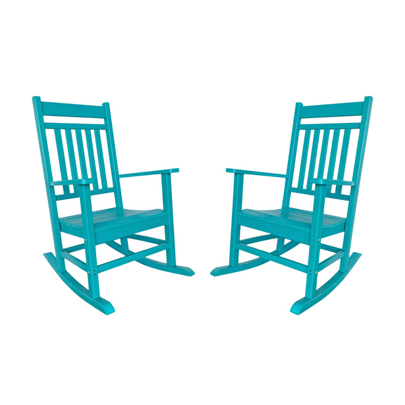 Chaise berçante d'extérieur Wallis, Turquoise