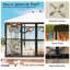 Serre de style pavillon de 11 pi x 8,5 x 8,5 pi avec 2 portes battantes Grower's Haven