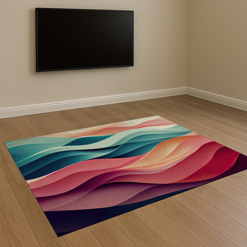 Geometric Area Rug, Runner 70 x 140 cm