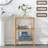 Apfelstadt Solid Wood Freestanding Bathroom Shelves