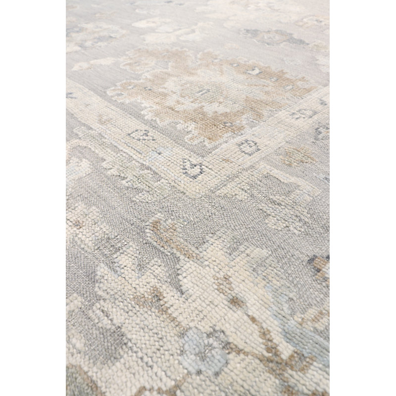 Oushak Hand Knotted Wool Oriental Area Rug, Rectangle 9' x 12'